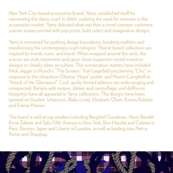 Yarnz 100% Cashmere Oversized Scarf Window Scene Print 36x80" Artsy Luxury - Picture 13 of 13